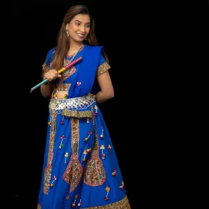 Traditional Blue Garba Outfit