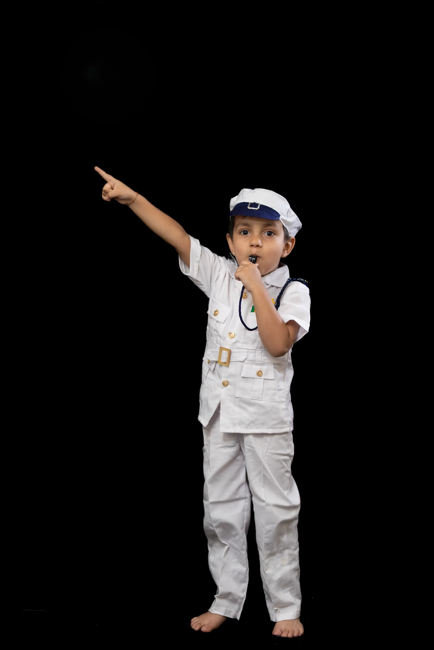Kids Indian Navy Officer Costume – Fancy Dress Uniform Set - Image 6