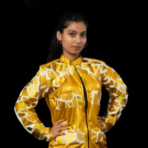 Golden Reflective Dance Costume – Jacket Style